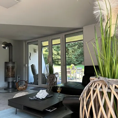 Auszeit Ferienhaus Lichtenberg Mit Sauna Am Frankenwaldsee, Kamin, Klima, Garten