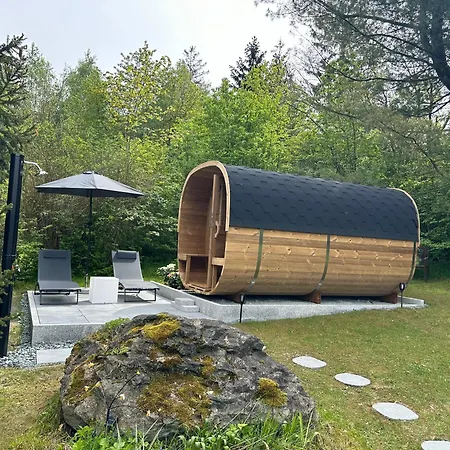 Auszeit Ferienhaus Lichtenberg Mit Sauna Am Frankenwaldsee, Kamin, Klima, Garten *